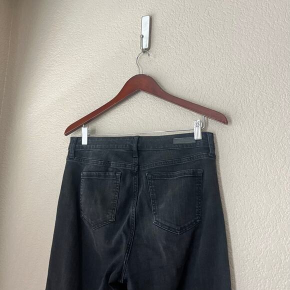 Anthropologie Social Standard by Sanctuary Slim Straight Black Gray Jeans 10 30 - Picture 3 of 8